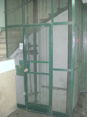 Hotel Moderno Elevator Cage.